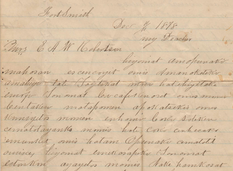 John R. Postoak letter to A. E. W. Robertson preview